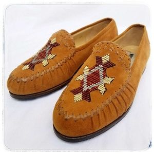 Warren Edwards | Beaded Suede Moccasin Loa…